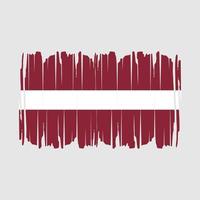 drapeau lettonie brosse illustration vectorielle vecteur