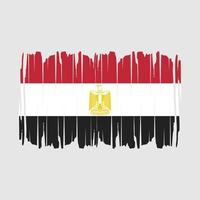 drapeau egypte brosse illustration vectorielle vecteur