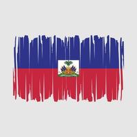 drapeau haïtien brosse illustration vectorielle vecteur