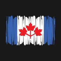 drapeau canada brosse illustration vectorielle vecteur