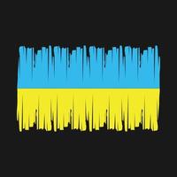 vecteur de brosse drapeau ukraine