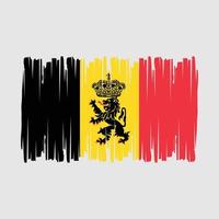 vecteur de brosse drapeau belgique