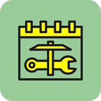 conception d'icône de vecteur de calendrier