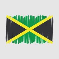 vecteur de brosse drapeau jamaïque