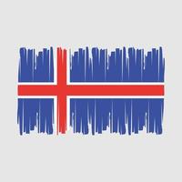 vecteur de brosse drapeau islande