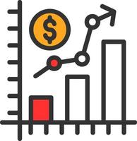 conception d'icône de vecteur de croissance