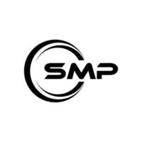 création de logo de lettre smp en illustration. logo vectoriel, dessins de calligraphie pour logo, affiche, invitation, etc. vecteur