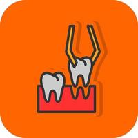 conception d'icône de vecteur d'extraction de dents