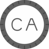 Canada cadran code vecteur icône