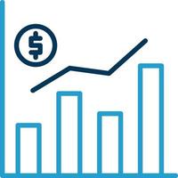 conception d'icônes vectorielles de données financières vecteur