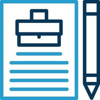 conception d'icônes vectorielles de cas d'affaires vecteur