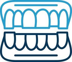 conception d'icône de vecteur de prothèse dentaire