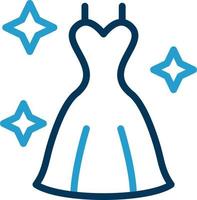 conception d'icône de vecteur de robe de mariée