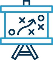 conception d'icône de vecteur de stratégie contra