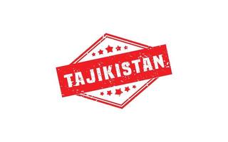 le tadjikistan timbre caoutchouc avec grunge style sur blanc Contexte vecteur