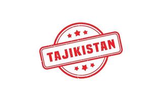 le tadjikistan timbre caoutchouc avec grunge style sur blanc Contexte vecteur