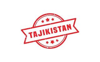 le tadjikistan timbre caoutchouc avec grunge style sur blanc Contexte vecteur