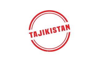 le tadjikistan timbre caoutchouc avec grunge style sur blanc Contexte vecteur