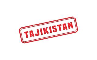 le tadjikistan timbre caoutchouc avec grunge style sur blanc Contexte vecteur