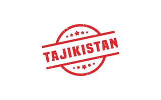 le tadjikistan timbre caoutchouc avec grunge style sur blanc Contexte vecteur