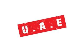 Émirats arabes unis timbre caoutchouc avec grunge style sur blanc Contexte vecteur