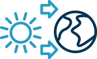 conception d'icône de vecteur d'énergie thermique