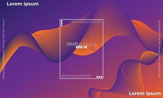 motif de couleur fluide abstrait de fond dégradé liquide de couleur néon vecteur