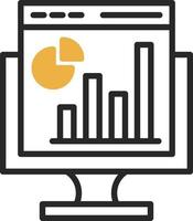 conception d'icônes vectorielles d'analyse Web vecteur