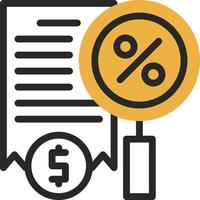 conception d'icône vecteur fiscalité