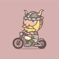 mignonne dessin animé vikings vecteur