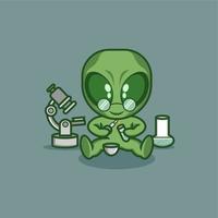 mignonne dessin animé extraterrestre recherche vecteur