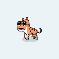 tigre de dessin animé mignon vecteur