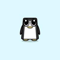 pingouin de dessin animé mignon vecteur