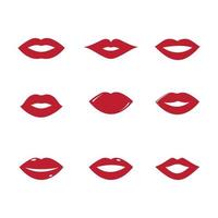 vecteur de logo de lèvres de femmes