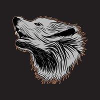 tête de loup vector art et graphisme