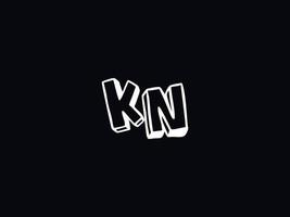 monogramme kn logo icône, unique kn logo lettre vecteur Stock