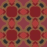 motif de fleur ethnique abstraite de tissu, style d'illustration vectorielle sans soudure conception pour tissu, rideau, fond, tapis, papier peint, vêtements, emballage, batik, tissu, tuile, céramique vecteur