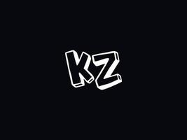 monogramme kz logo icône, unique kz logo lettre vecteur Stock