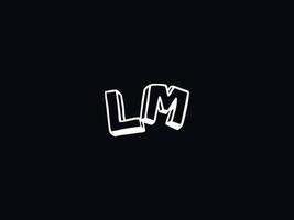 moderne lm ml logo lettre vecteur icône conception