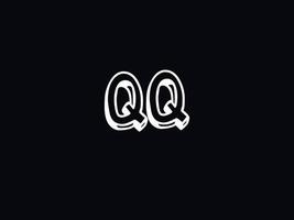 prime qq lettre logo, unique qq logo icône vecteur Stock