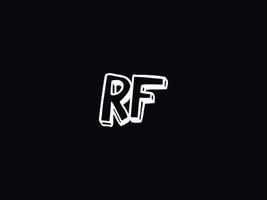 lettre rf logo icône, unique rf logo lettre conception vecteur