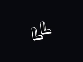 moderne ll l l logo lettre vecteur icône conception