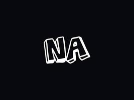 abstrait n / a logo image, moderne n / a minimaliste lettre logo vecteur