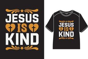 Jésus est gentil T-shirt conception vecteur