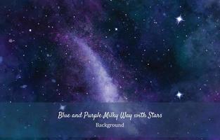 bleu et violet laiteux façon avec étoiles Contexte vecteur