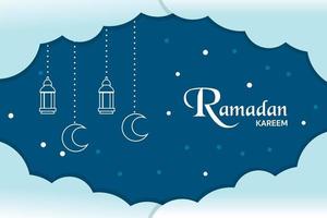 vecteur de fond minimal ramadan kareem