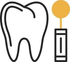 conception d'icône vecteur miroir dentiste