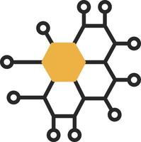 conception d'icône de vecteur de nanotechnologie