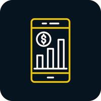 conception d'icône de vecteur d'investissement en ligne