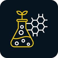 conception d'icônes vectorielles biotechnologiques vecteur